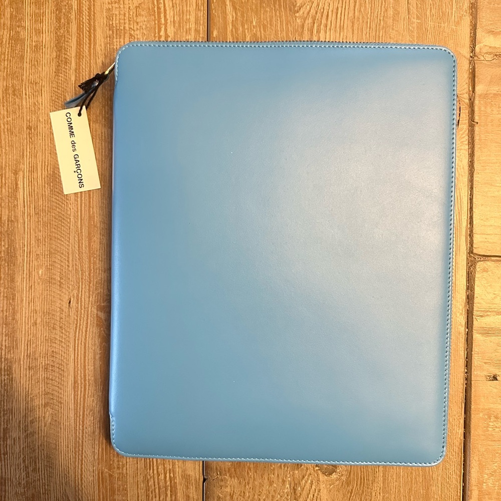 Comme Des Garcons Blue Documents and iPad Case- NWT